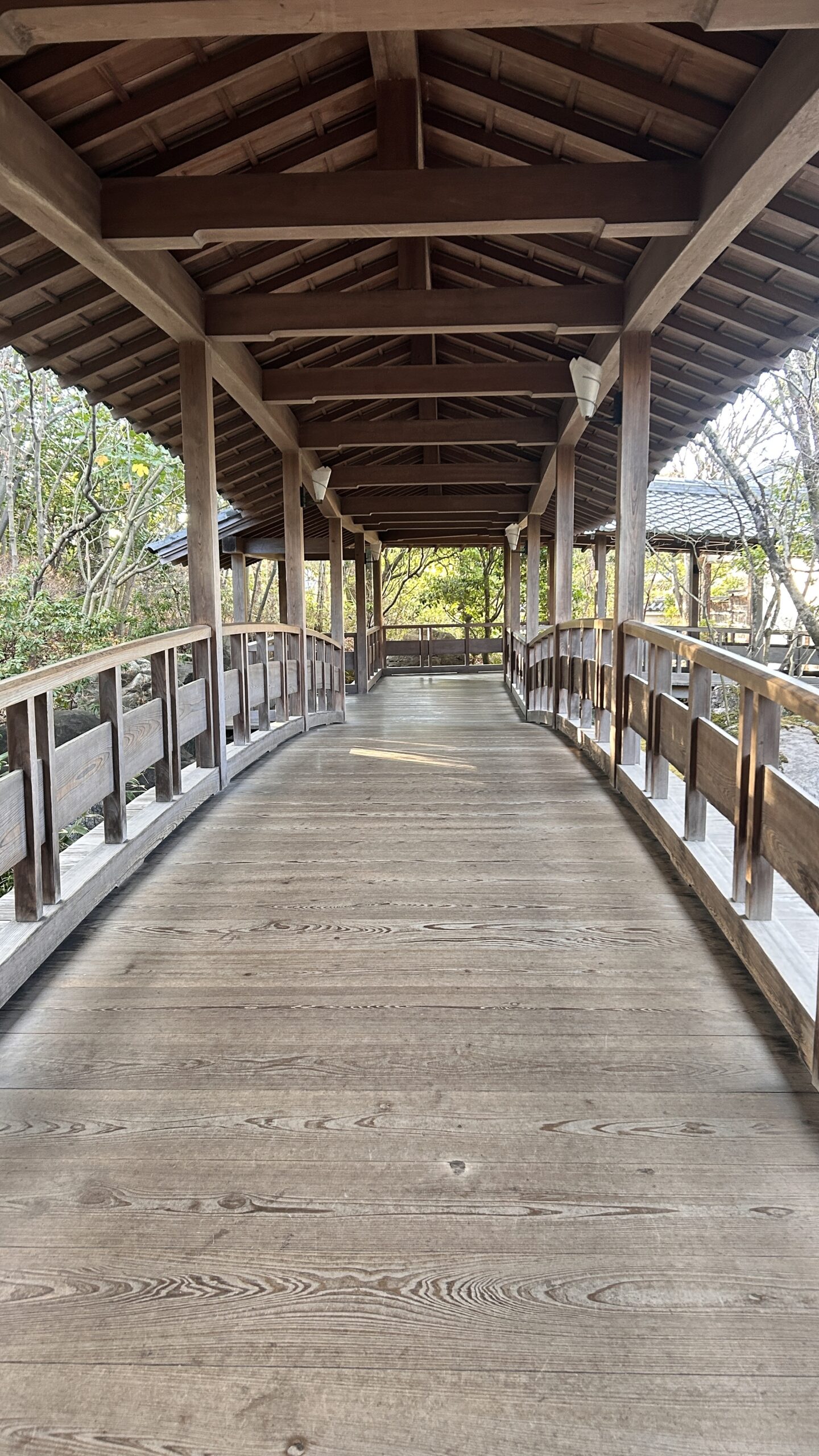 好古園の渡り廊下